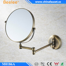 6′′ Brass Stainless Decorative Extendable Wall Mounted Compact Mirror